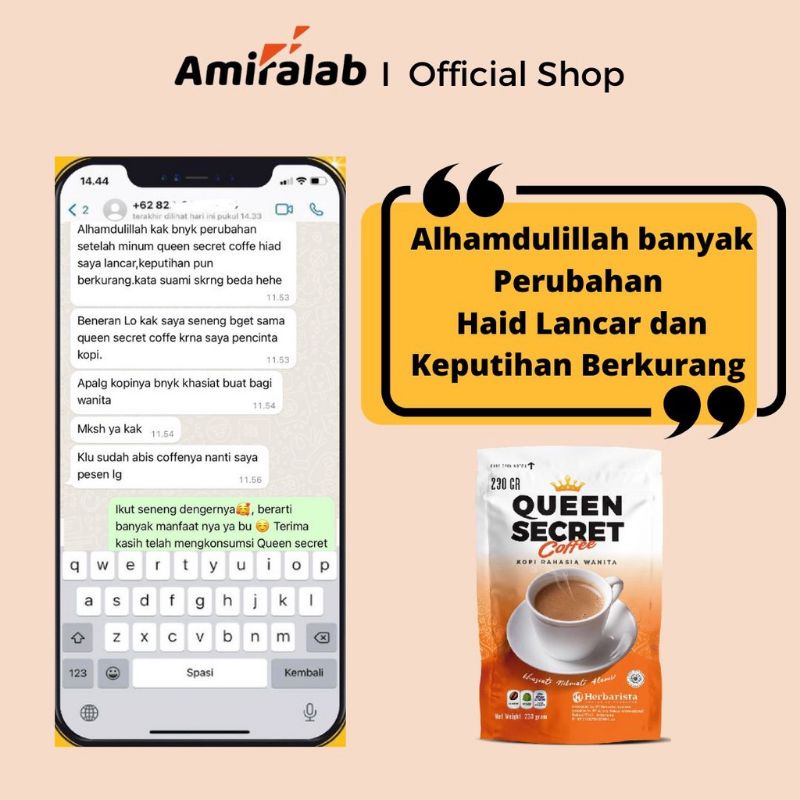 

QUEEN SECRET COFFEE kopi kesehatan wanita