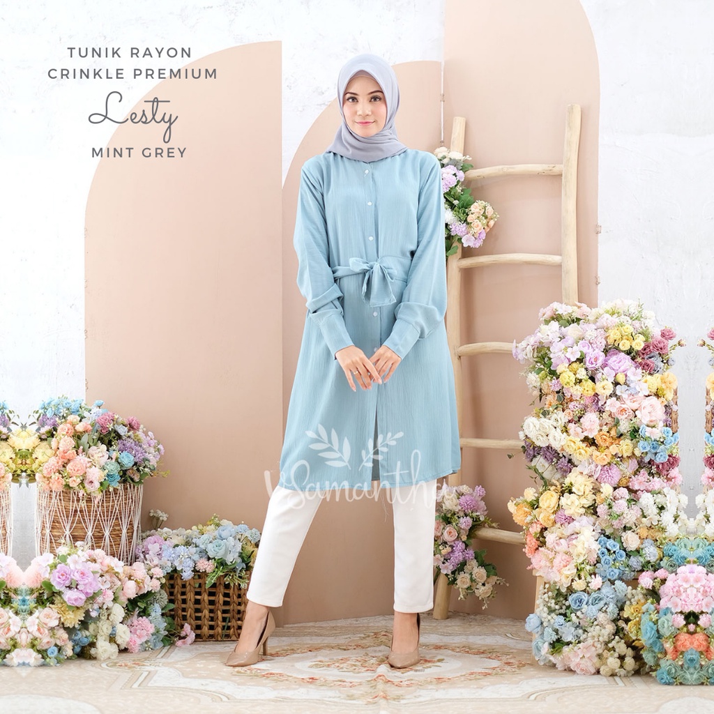 Tunik Rayon Crinkle Premium Lesty