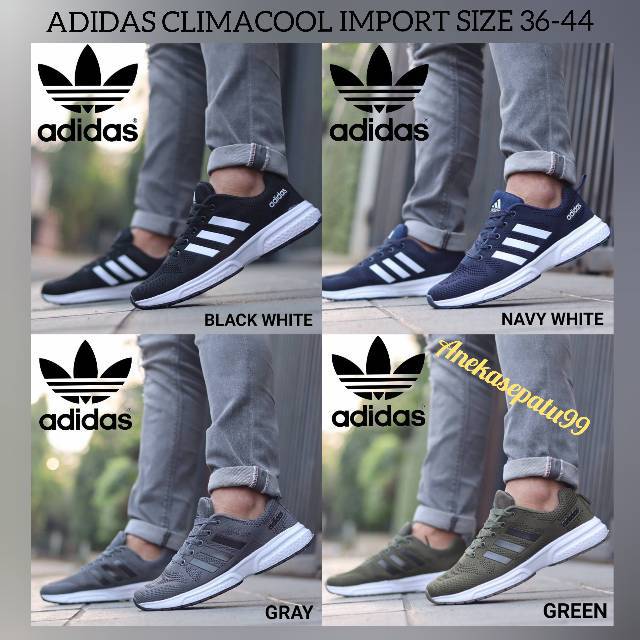 Sepatu Sneakers Adidas Climacool Import / Sepatu Adidas Olahraga dan Santai Pria dan Wanita