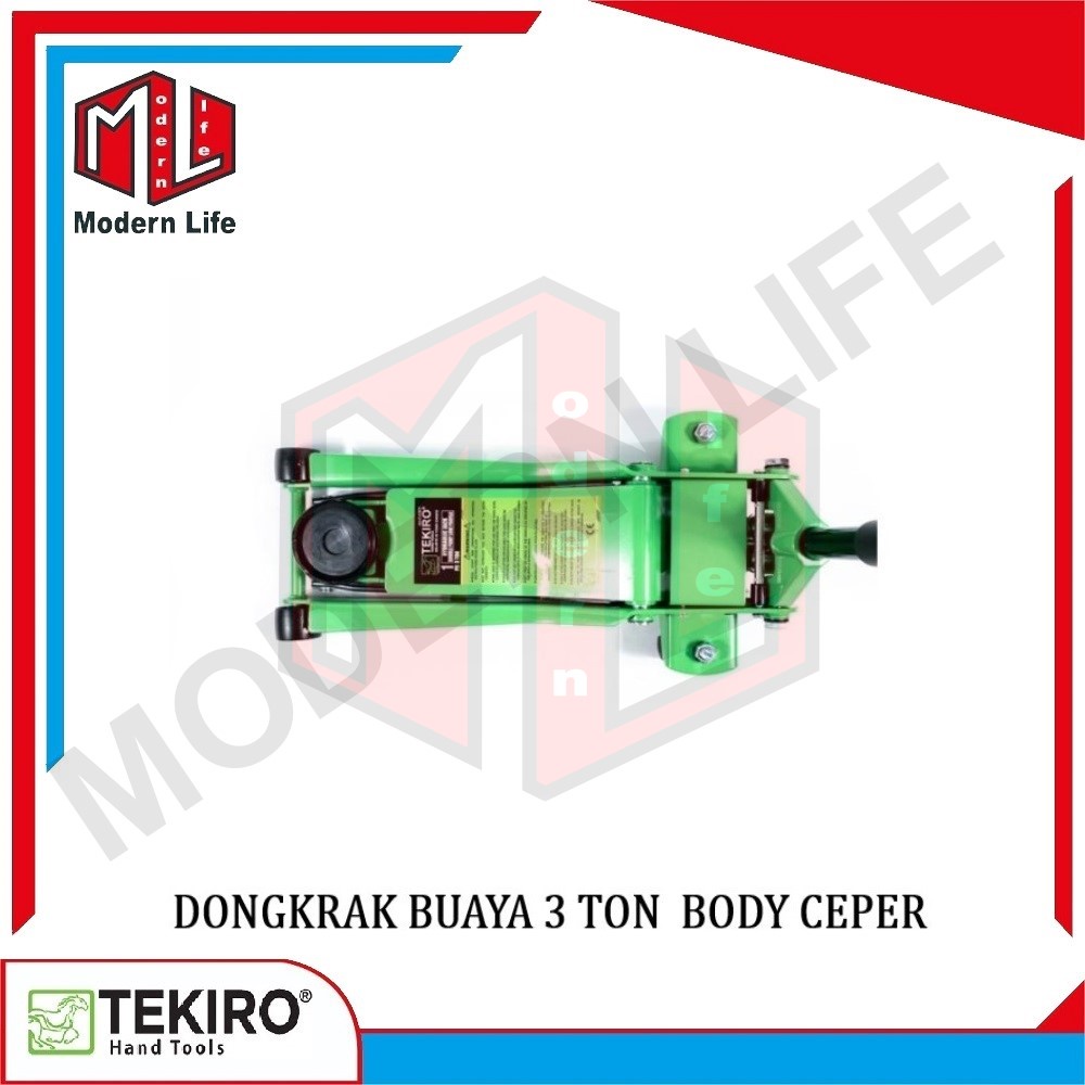 Dongkrak Buaya 3 Ton Ceper AUFJ1677 Double Hydraulic Floor Jack Tekiro