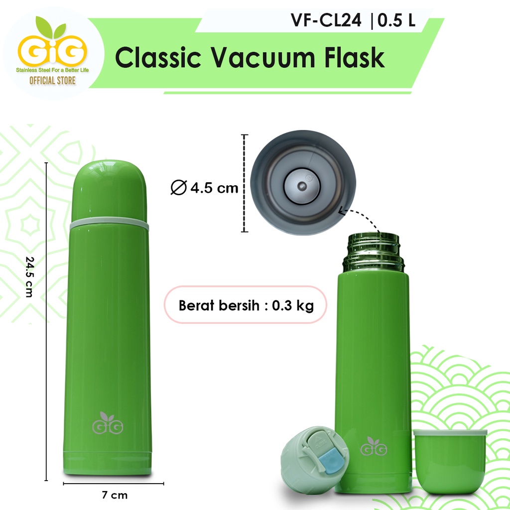 Termos GIG Baby Classic Vacuum Flask Termos 500ml VF-CL24 / Tumbler / Stainless Steel