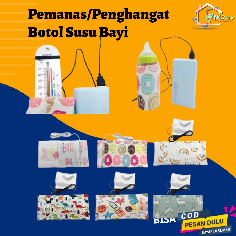 Pemanas Penghangat Botol Susu Bayi Portable Dengan Usb Baby Bottle Warmer USB