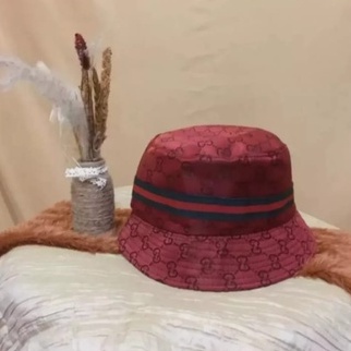 Topi Wanita Fashion GUCCI PREMIUM PRIA WANITA COD H5K1 Bucket Termurah Bucket Wanita Terbaru Trendy 