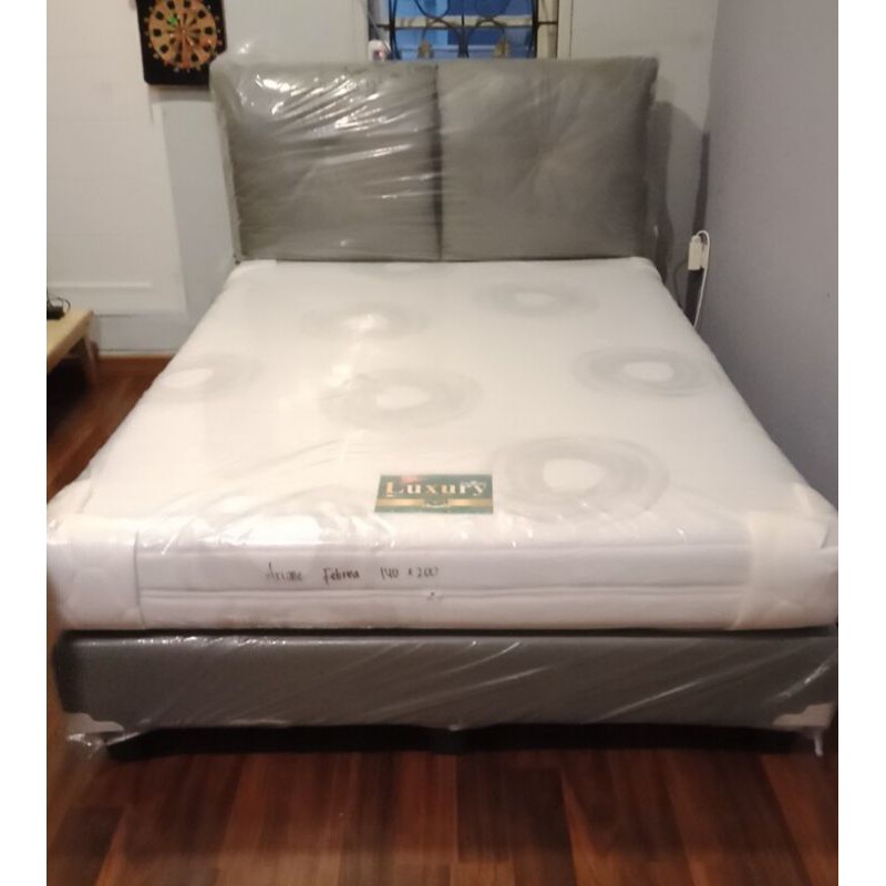 Fullset Kasur Full Latex + Bedset Ukuran 140x200