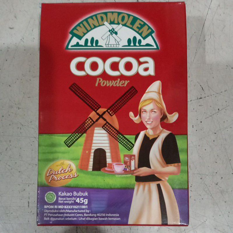 

WINDMOLEN COCOA POWDER 40GR UNTUK CAMPURAN MINUMAN, MAKANAN DLL