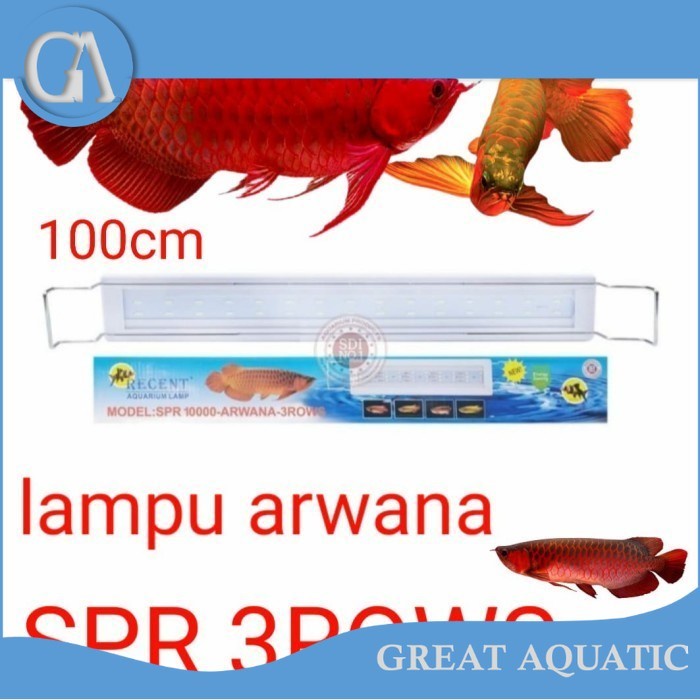 lampu aquarium arwana led 3 baris RECENT SPR 10000 3 ROWS ARWANA