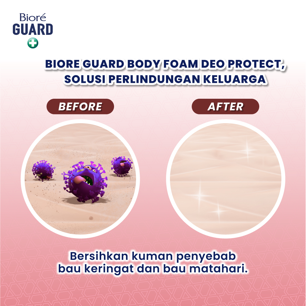 Biore Guard Deo Protect Sabun Mandi Cair Anti Bakteri Halal Tawas &amp; Delima Persia Pouch 400ml