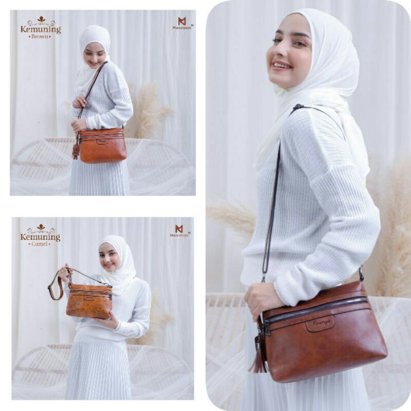 Moonzaya kemuning tas selempang wanitaf