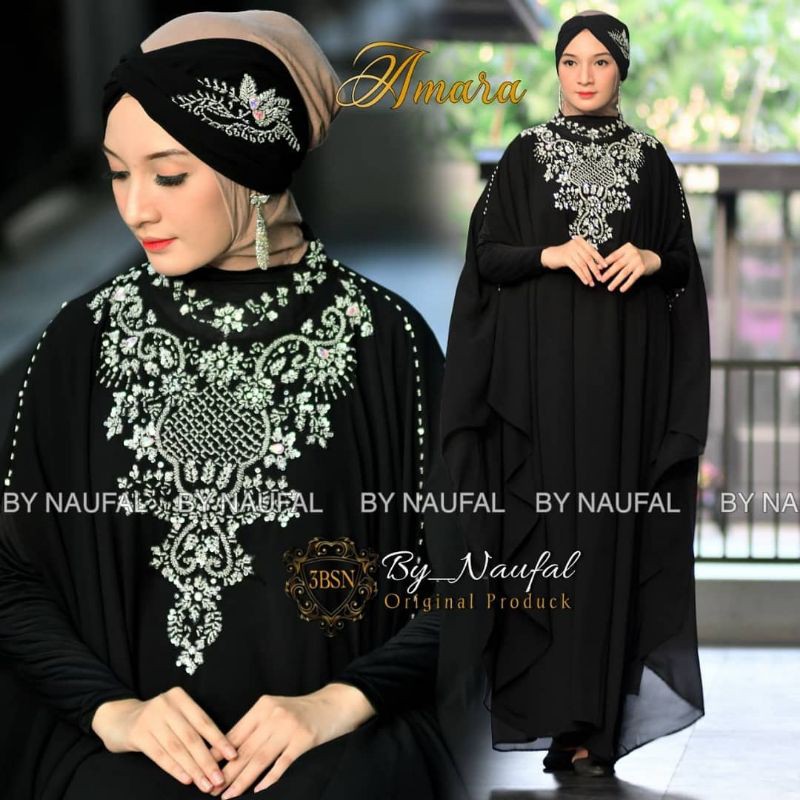 kaftan amara / kaftan ceruty / kaftan mewah / kaftan modern / kaftan elegan / kaftan / gamis kaftan