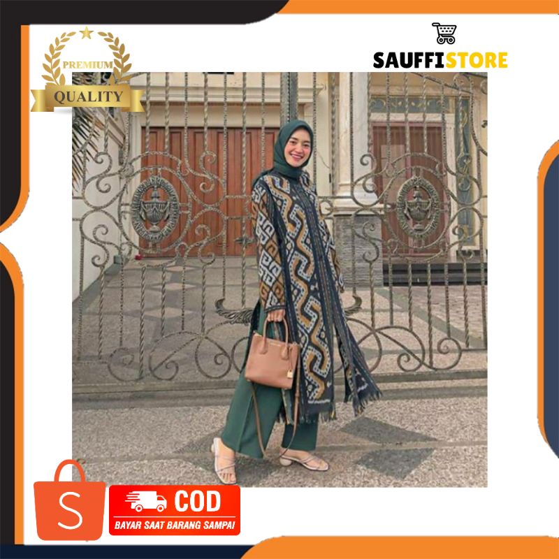 outer - outer tenun - outer etnik - outer wear - baju tenun - baju kondangan - baju pesta