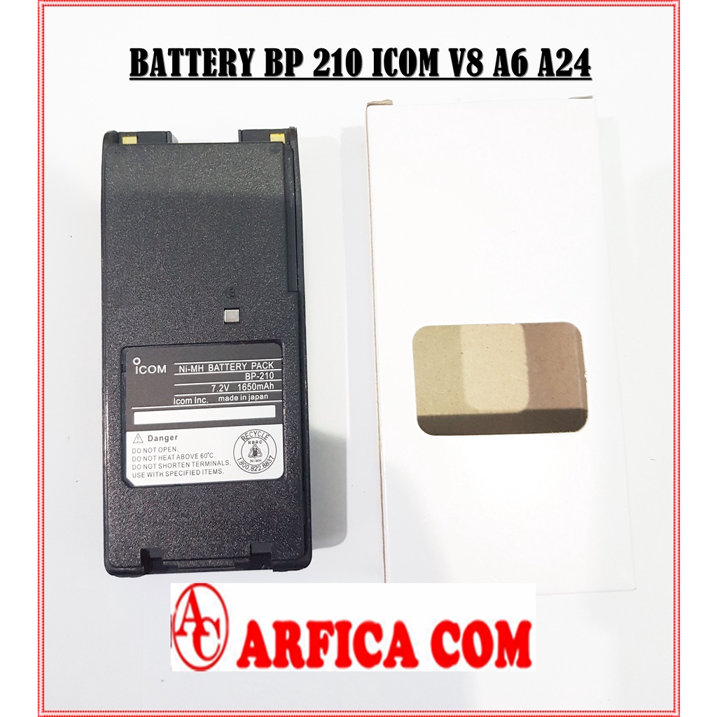 BATRE HT ICOM BP 210 BP 210N IC V8 ICOM IC A24 ICOM IC A6 BATTERY ICOM