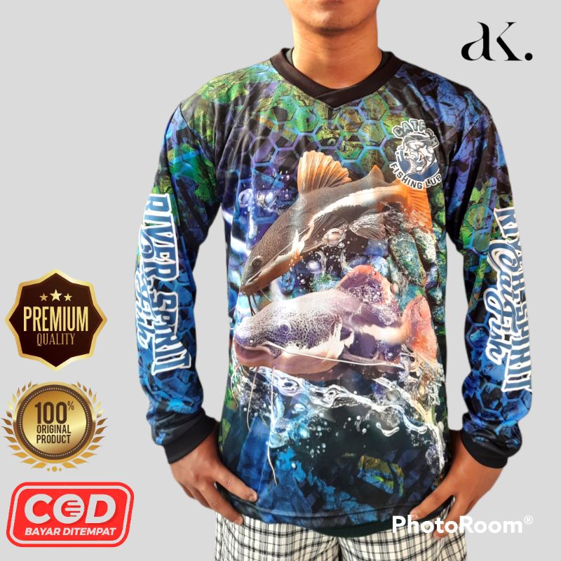 Kaos Mancing Lengan Panjang Pria Terbaru Printing - Baju Jersey Mancing  Mania Murah - Baju Pancing 