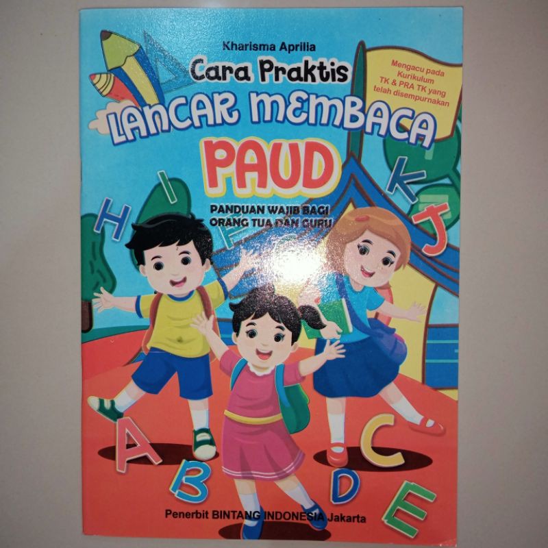 buku anak, buku cara praktis lancar membaca paud A4 (21×28cm)