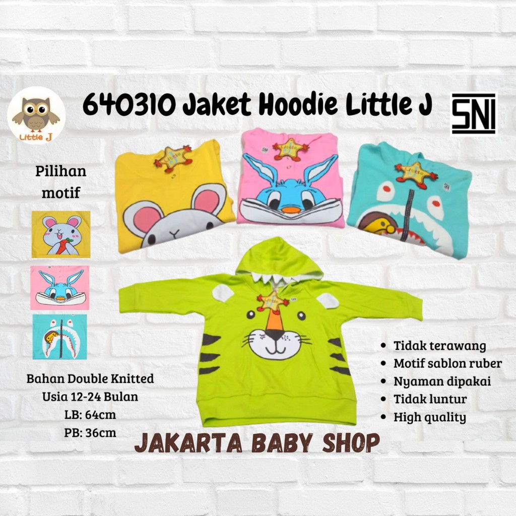 JAKET HOODIE ANAK 1-2 TAHUN LITTLE J 640310