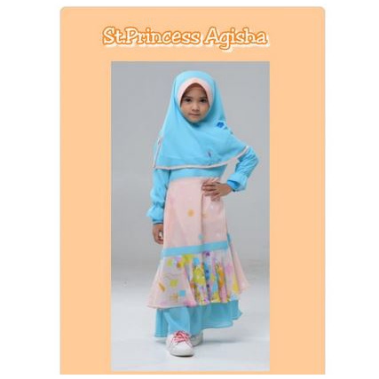 BANI ST PRINCESS AGISHA/DRESSLIM ANAK/BAJU GAMIS ANAK/BAGUS GAMIS ANAK PEREMPUAN RABBANI/SET MUSLIM 
