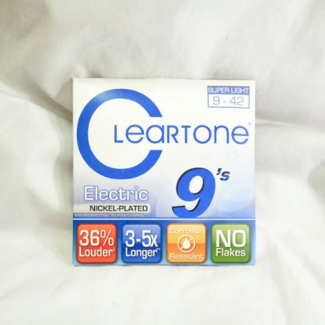 Senar Gitar Listrik Cleartone Treated String 09 Ori