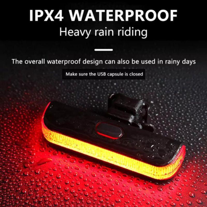 LAMPU BELAKANG SEPEDA IPX4 WATERPROOF