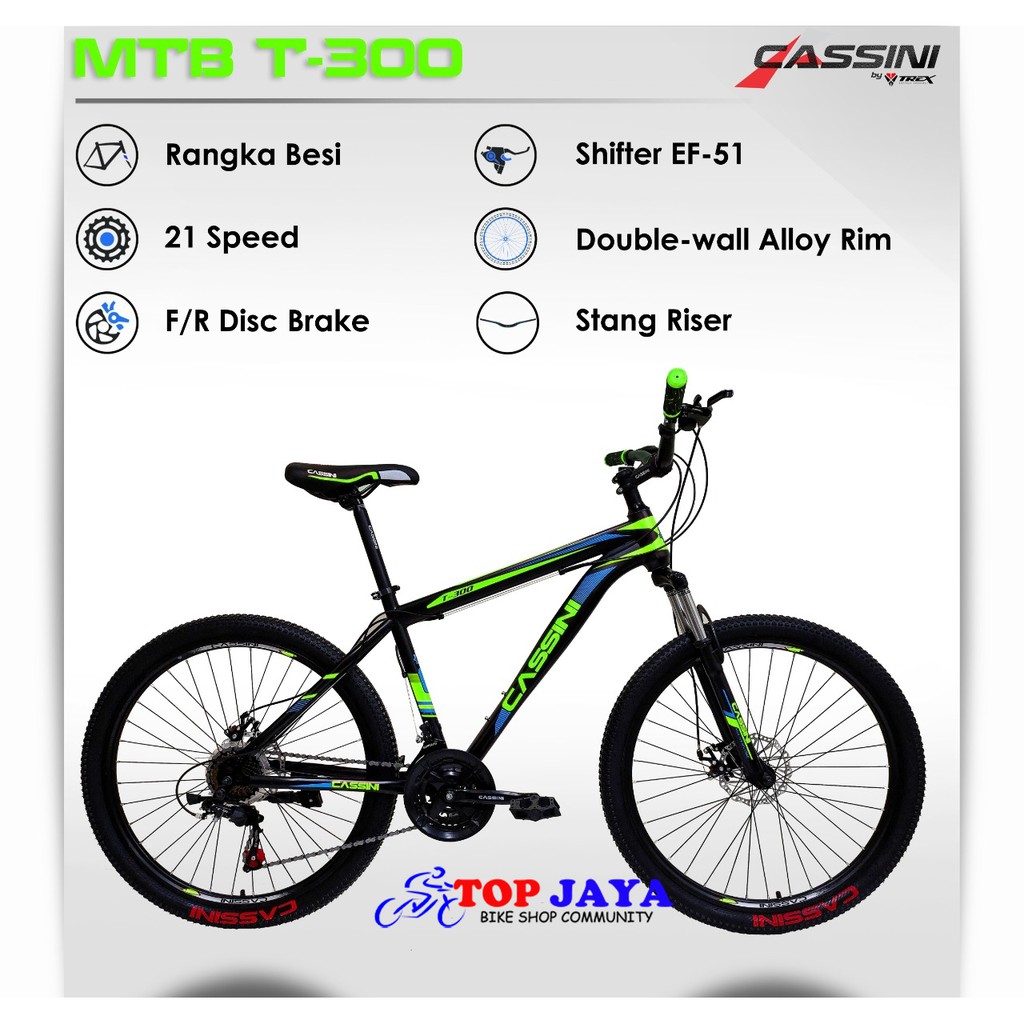 MURAH SEPEDA TREX CASSINI MTB 26 T-300