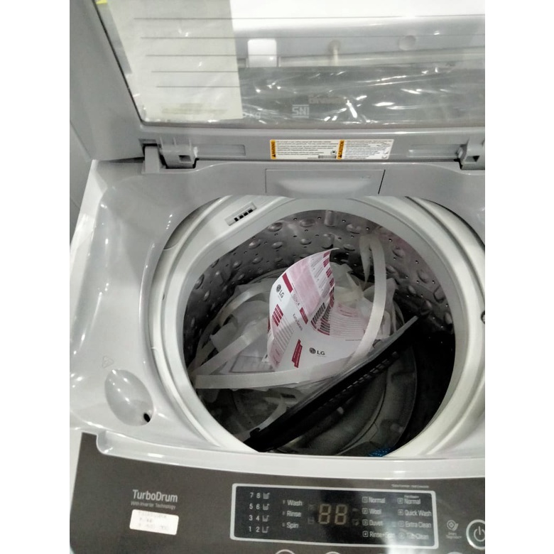 LG Mesin Cuci 1 Tabung Top Loading T2185VSPCK 8.5 kg SMART INVERTER