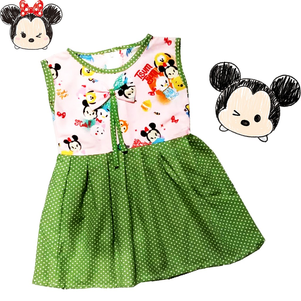 RAKA Fashion - Dress Anak Tsum-Tsum All Size 1 Tahun