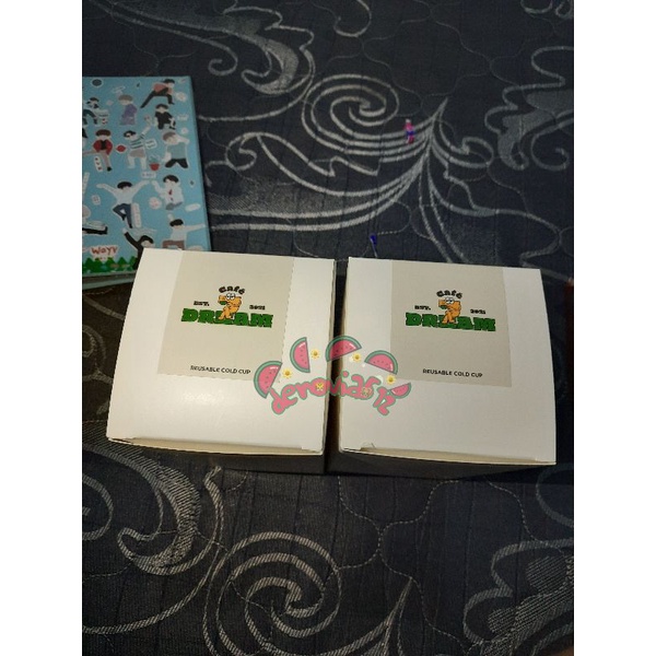 NCT DREAM REUSABLE TUMBLER CAFE 7 DREAM MARK HAECHAN OFFICIAL