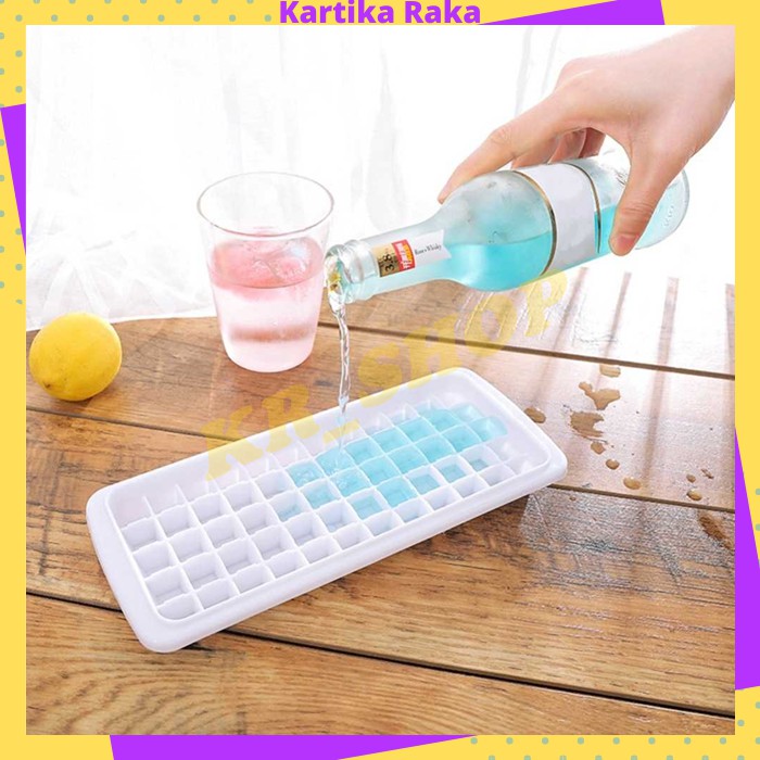 KR Cetakan Es Batu Model Grid Kotak 12 48 60 Bahan Plastik Yang Aman Ice Cube Maker