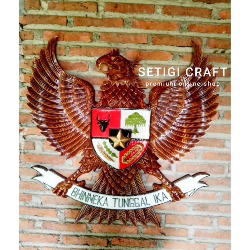 Jual Patung Kayu Jati Lambang Negara Indonesia Garuda Pancasila Cm Shopee Indonesia