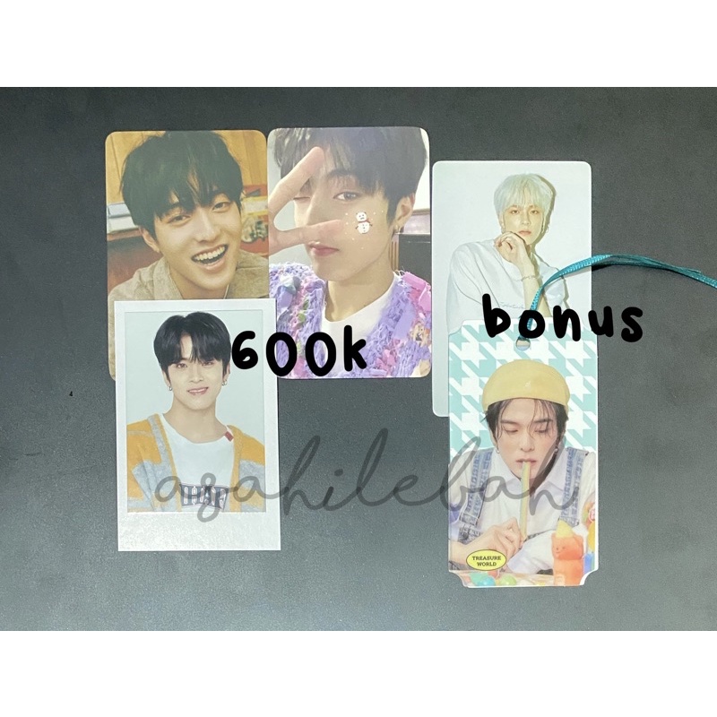 PC Benefit Ktown4u Treasure Haruto snowman set full album photocard asahi treasure fa japan album tr