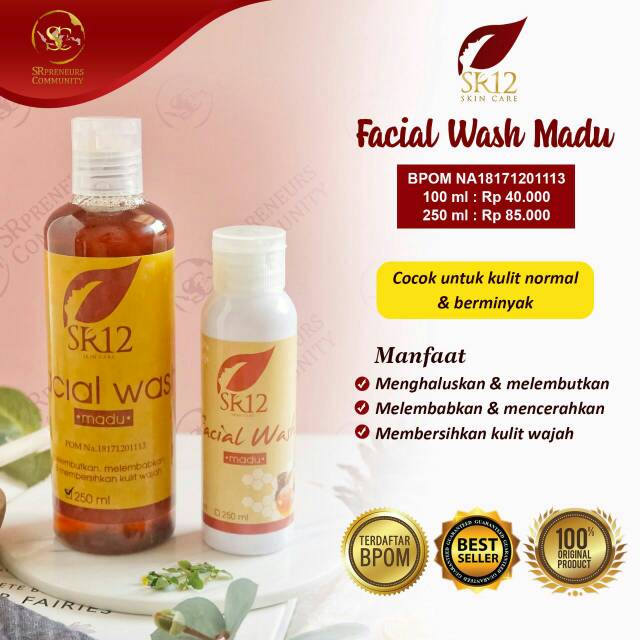 Facial Wash Madu SR12