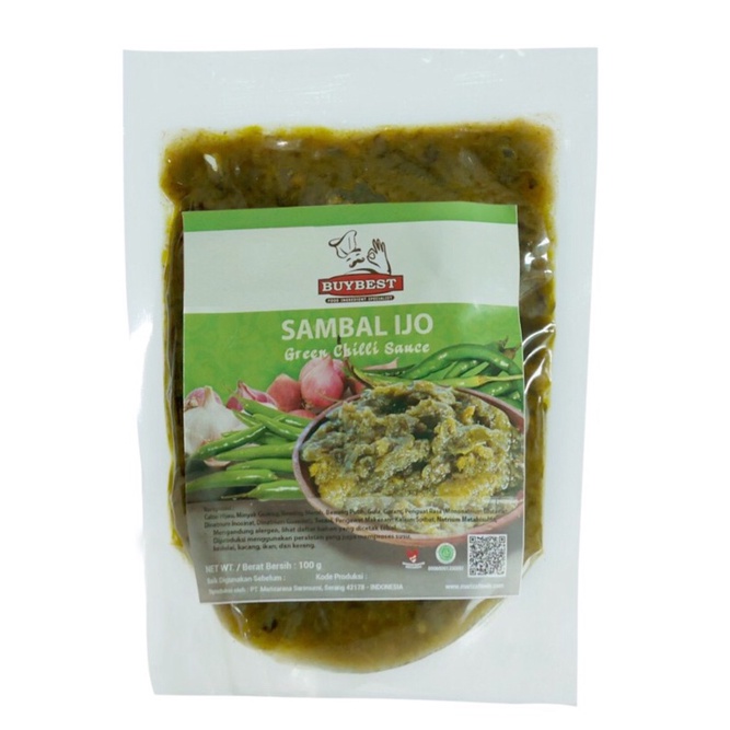 

Buybest Sambal Ijo 100gr Green Chili Sauce Saus Sambal Hijau