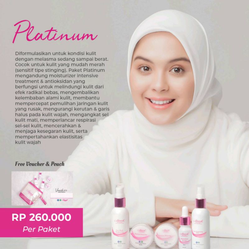 cream wajah MARWAH paket platinum