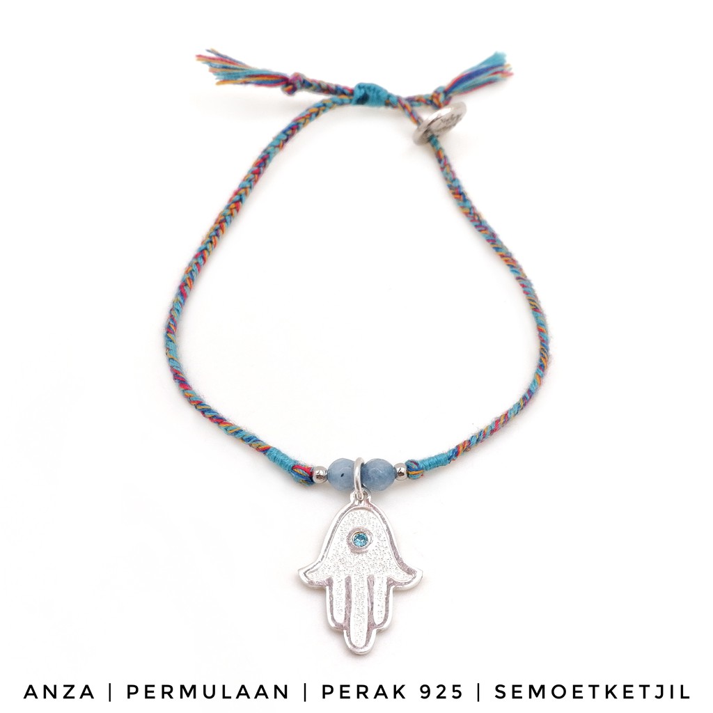 

Semoet Ketjil Gelang Boho Anza Hamsa Perak 925 Bohemian Special Edition