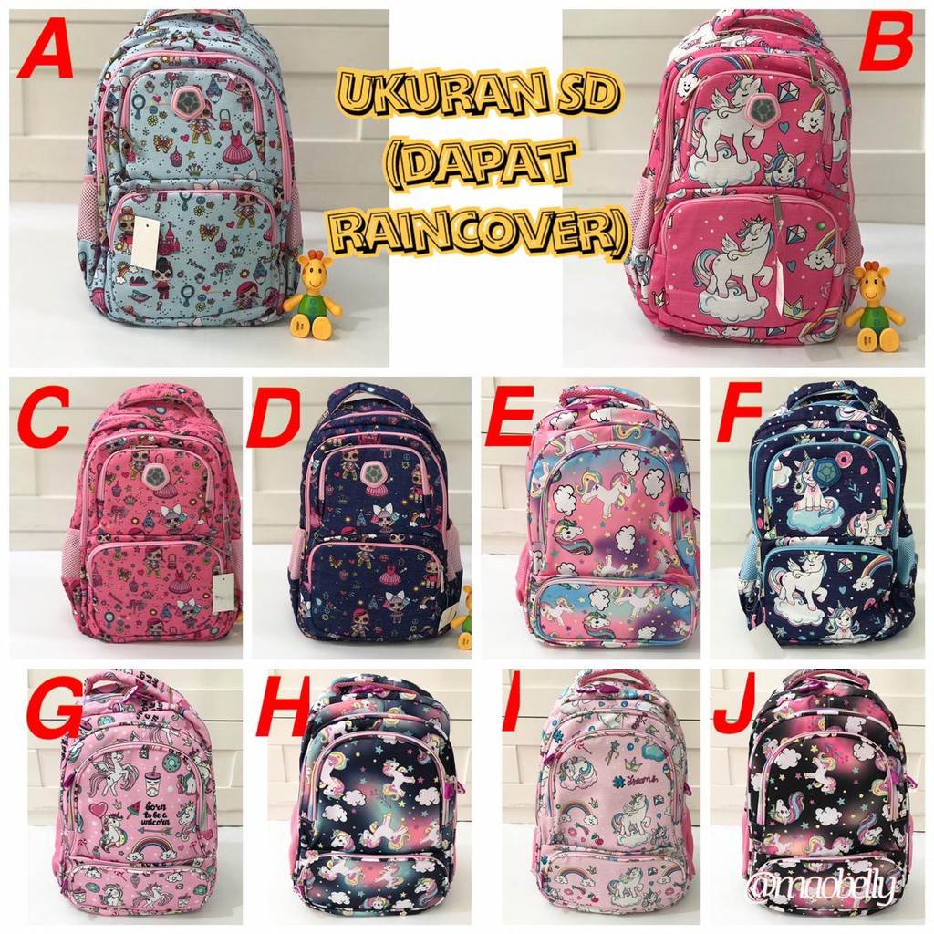 Tas Sekolah Anak Unicorn LOL Tas Anak Sekolah Unicorn Tas Sekolah Anak Unicorn LOL Tas Anak Sekolah Unicorn