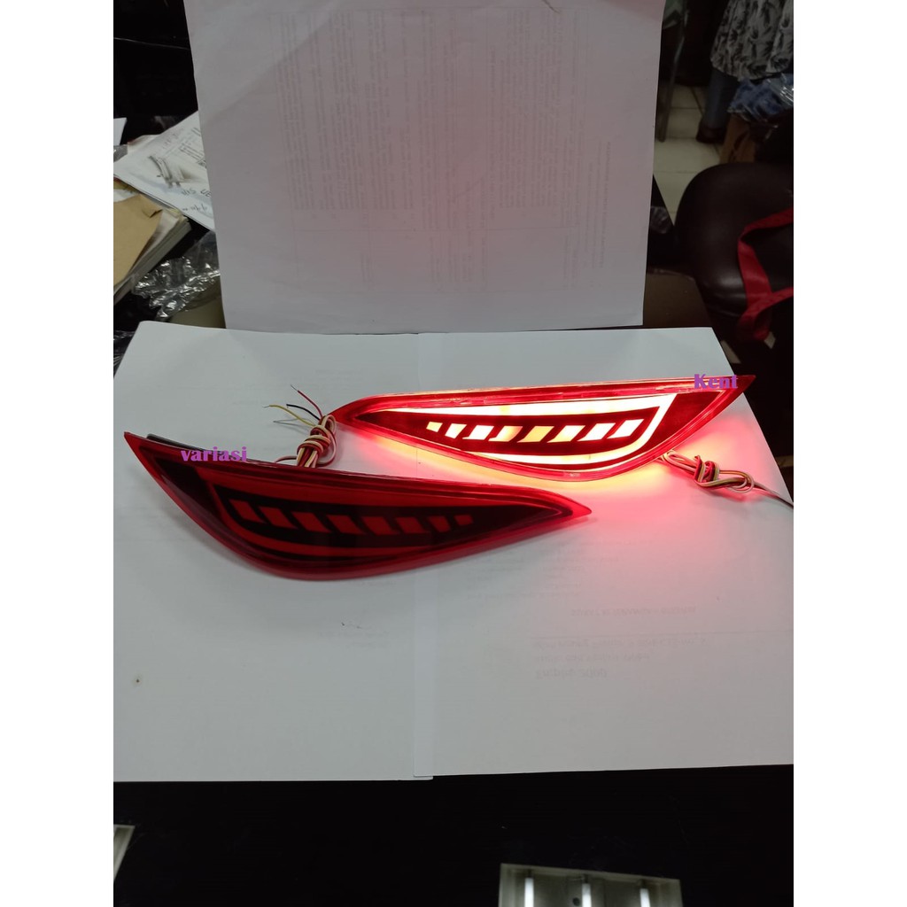 Lampu LED reflektor bemper belakang all new Rush 2018