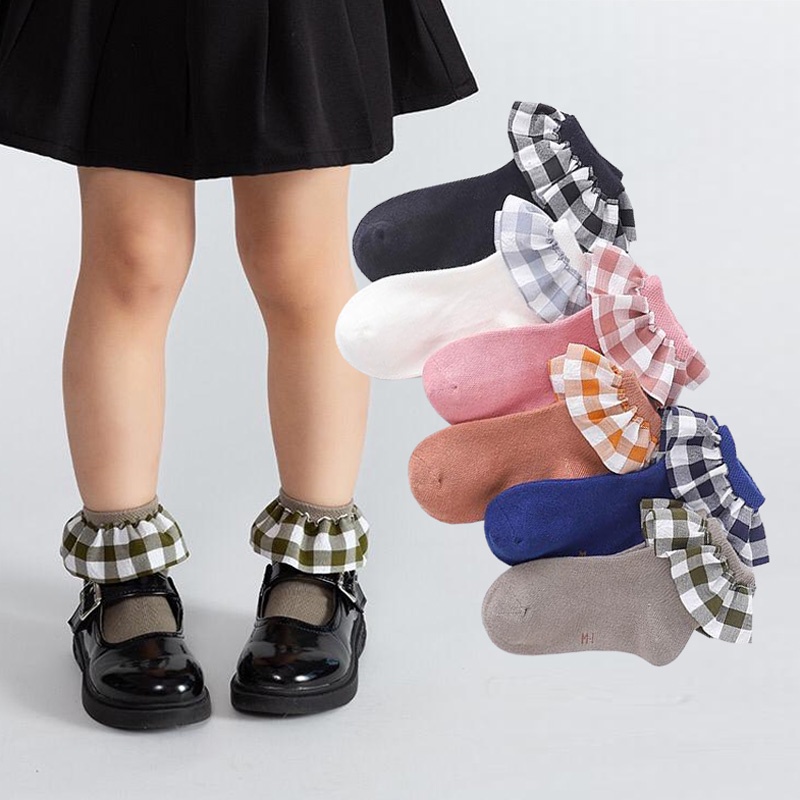 CUCI GUDANG - Catell Love Kaos Kaki Renda -  Girl Socks