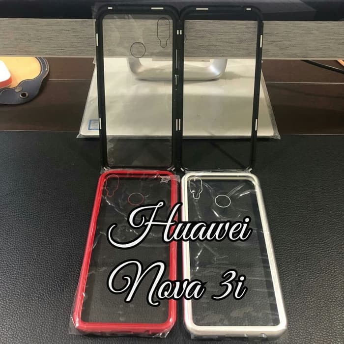 "NOVa 3I HUAWEI PREMIUM MAGNETIC Glass Case Casing Magnetik 2IN1"