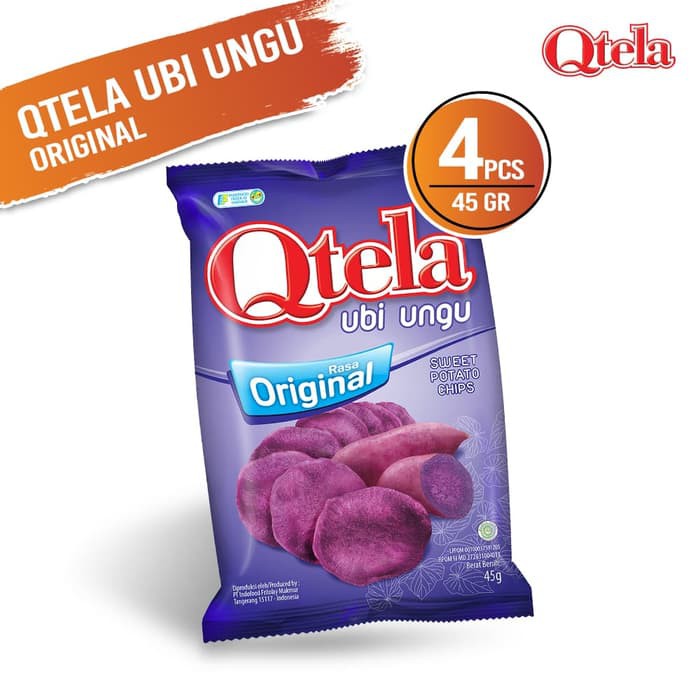 Qtela Ubi Ungu Original 45 Gr - 4 Pcs