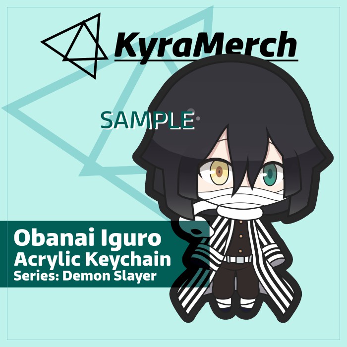 Keychain Kimetsu no Yaiba Iguro Obanai
 | KyraMerch Anime Fanmerch Dealer