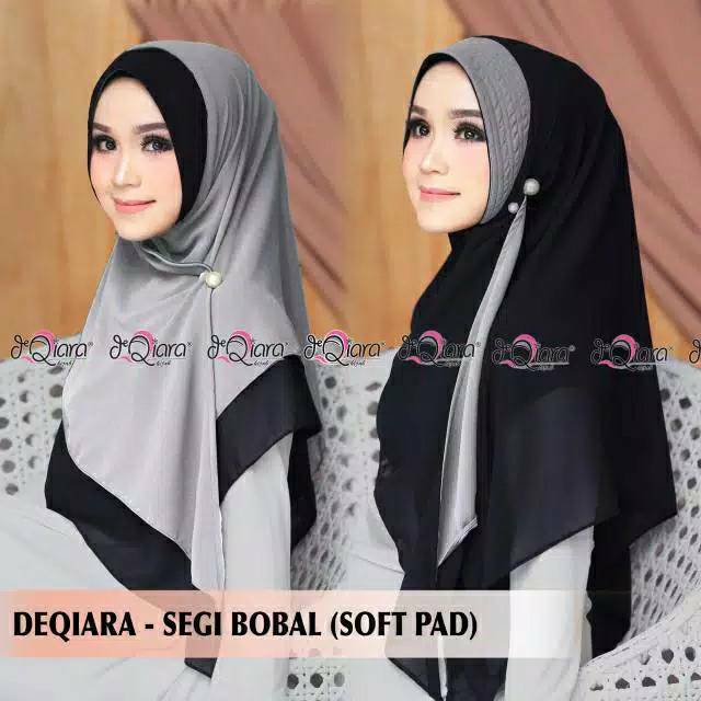 (1KG= 10PCS)HIJAB INSTANT DEQIARA - SEGI BOBAL BOLAK-BALIK