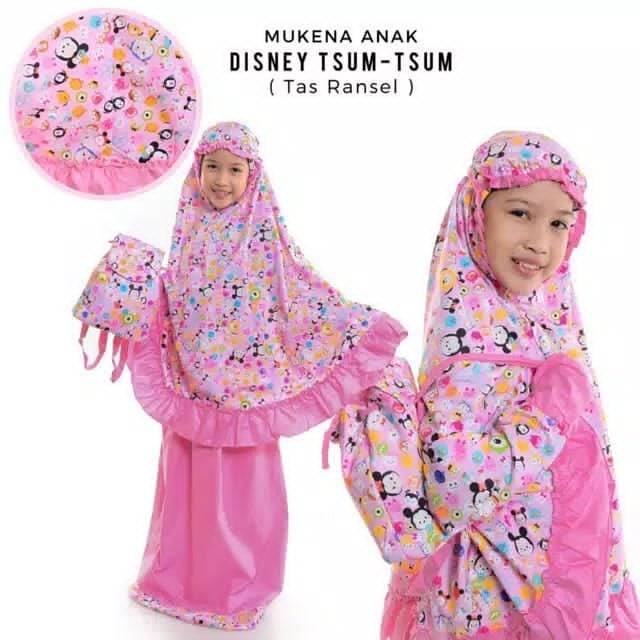 Mukena Anak Tas Ransel Motif Disney Mukena Anak Katun Mukena Anak Grosir Mukena Anak Karakter