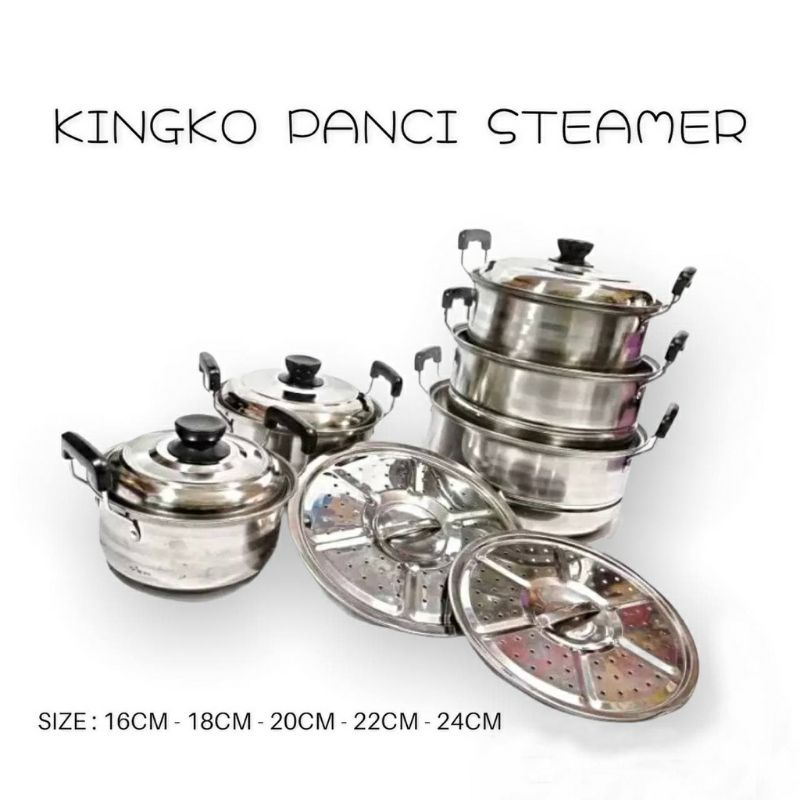 Premium Cookware Set panci alat masak spatula steamer 12 pcs Panci kingko beranak