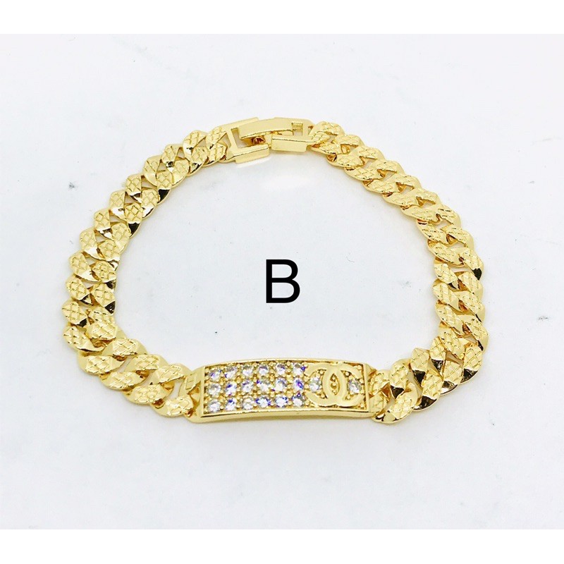 gelang tangan wanita //gelang rante plat // gelang permata //gelang