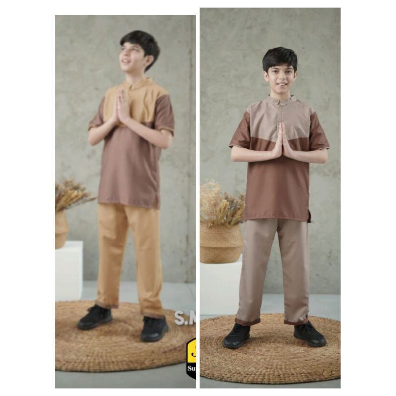 6-12 Tahun Setelan Koko Anak Junior Toyobo Premium By  Litltle Dino