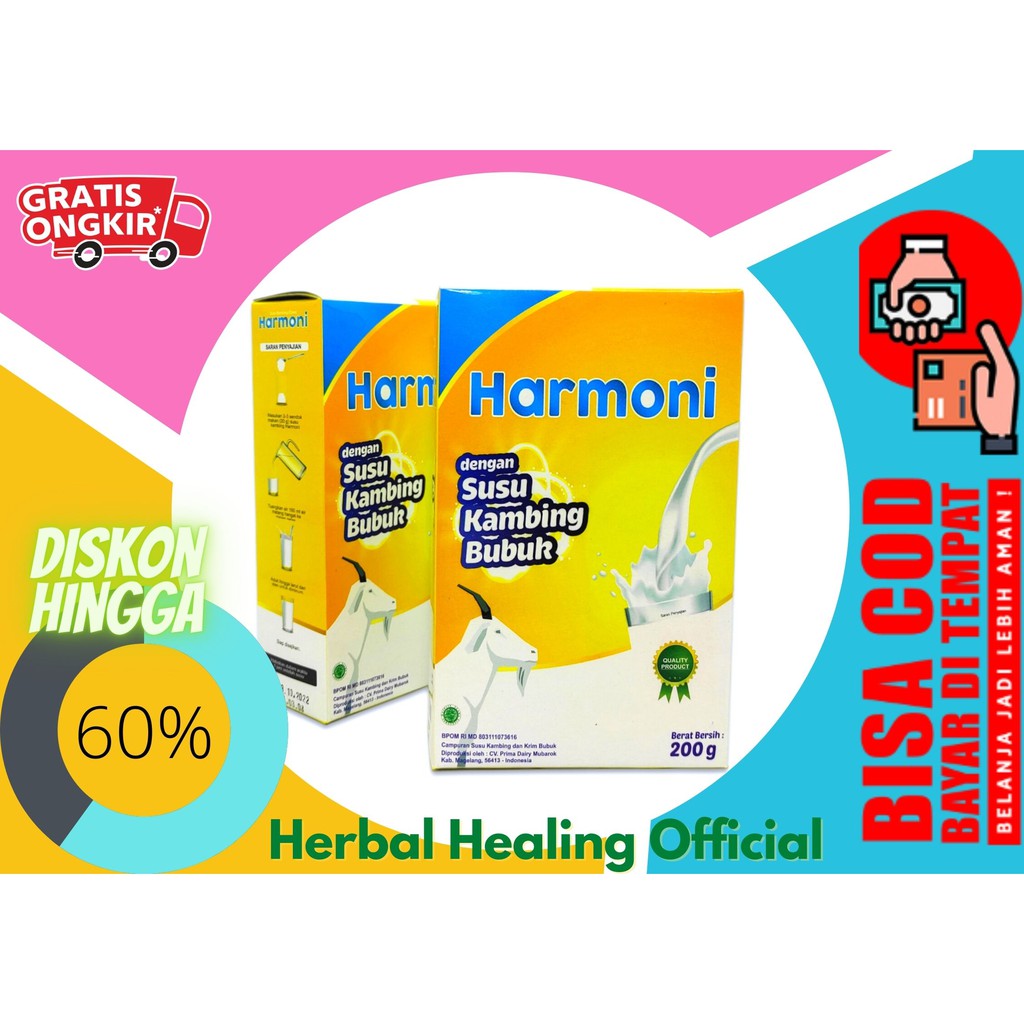 

Susu kambing Etawa Harmoni Goatmilk Premium Harmoni Bukan skygoat