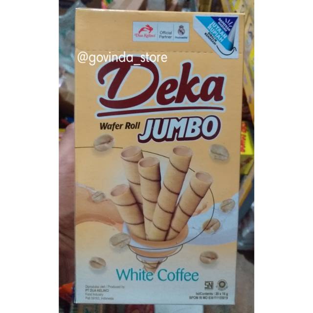 

DEKA WAFER ROLL JUMBO WHITE COFFE 20PCS