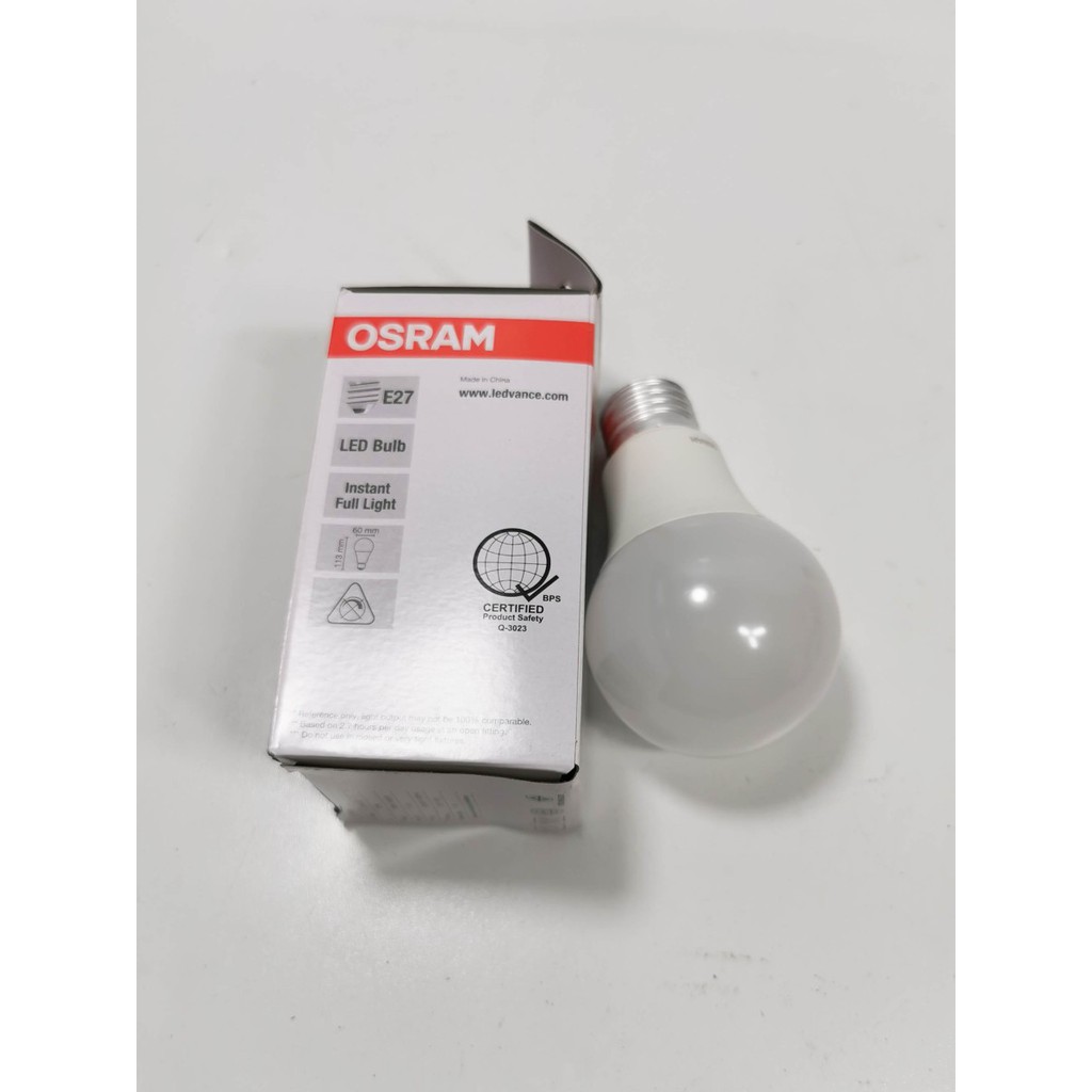 Cahaya PUTIH lampu led bulb 9watt OSRAM LECO CLA75 garansi 1 tahun