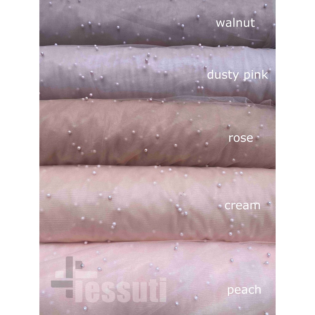 KAIN TILE MUTIARA / PEARL TULLE (non-gliter)