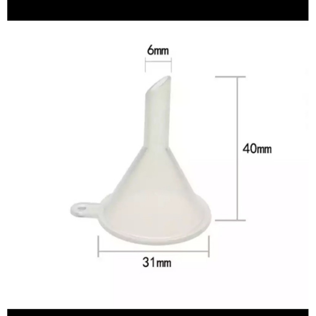 1 pcs Corong Mini TRANSPARAN Parfume Oil Essential Small Funnels Murah