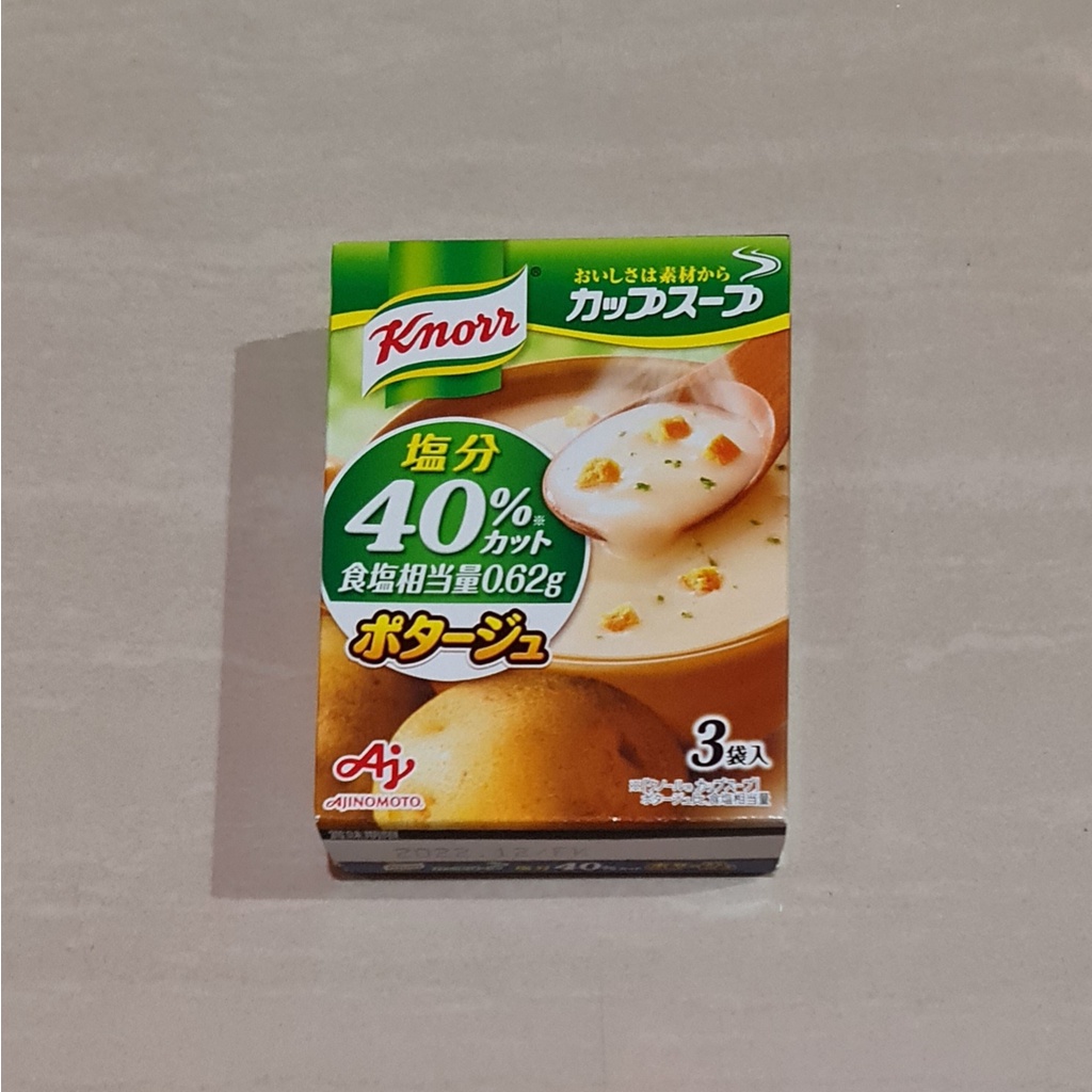 Bumbu Knorr Cup Instant Soup Potage Japan 40% Less Salt 3 Bags