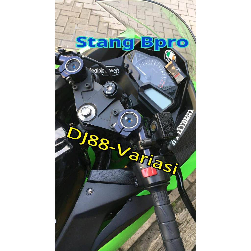 STANG JEPIT STIR BPRO NINJA 250 KARBU NINJA 250 FI RR MONO CBR 250 THAILAND OLD - STANG MOTOR - AKS-